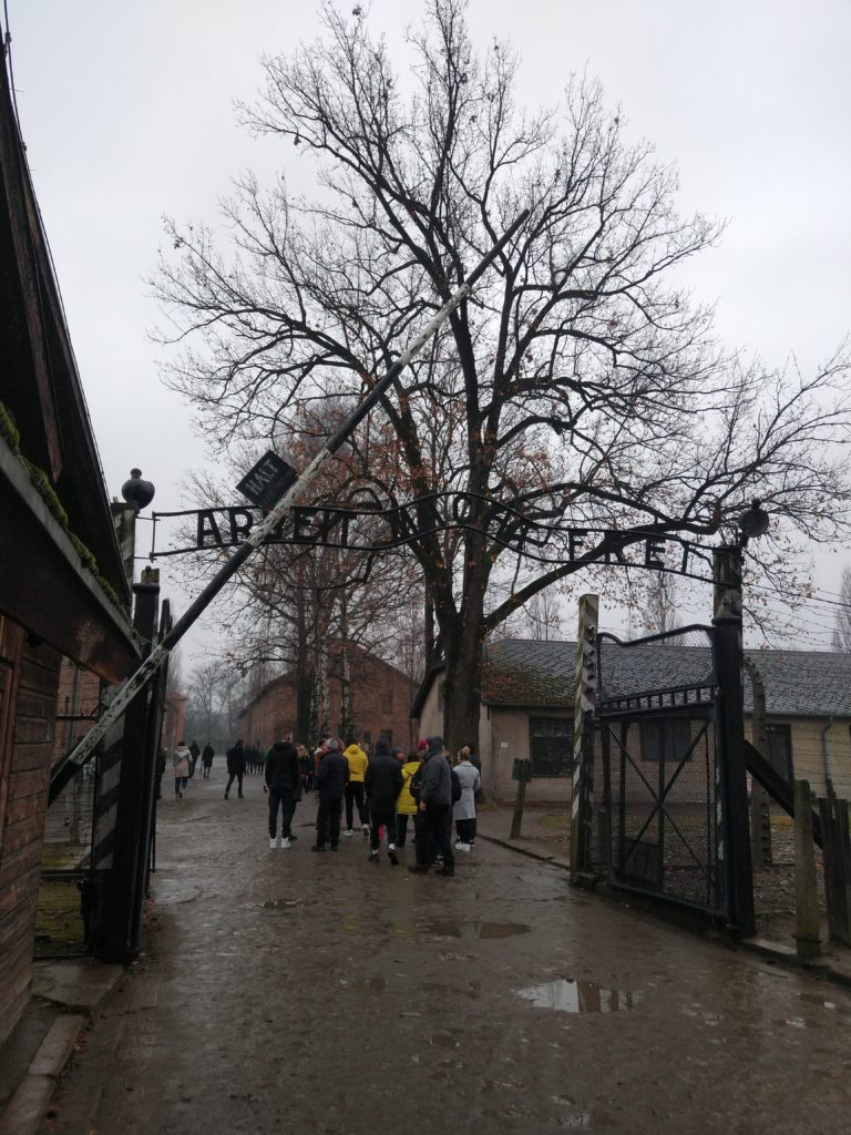 Gate at Auschwitz 1