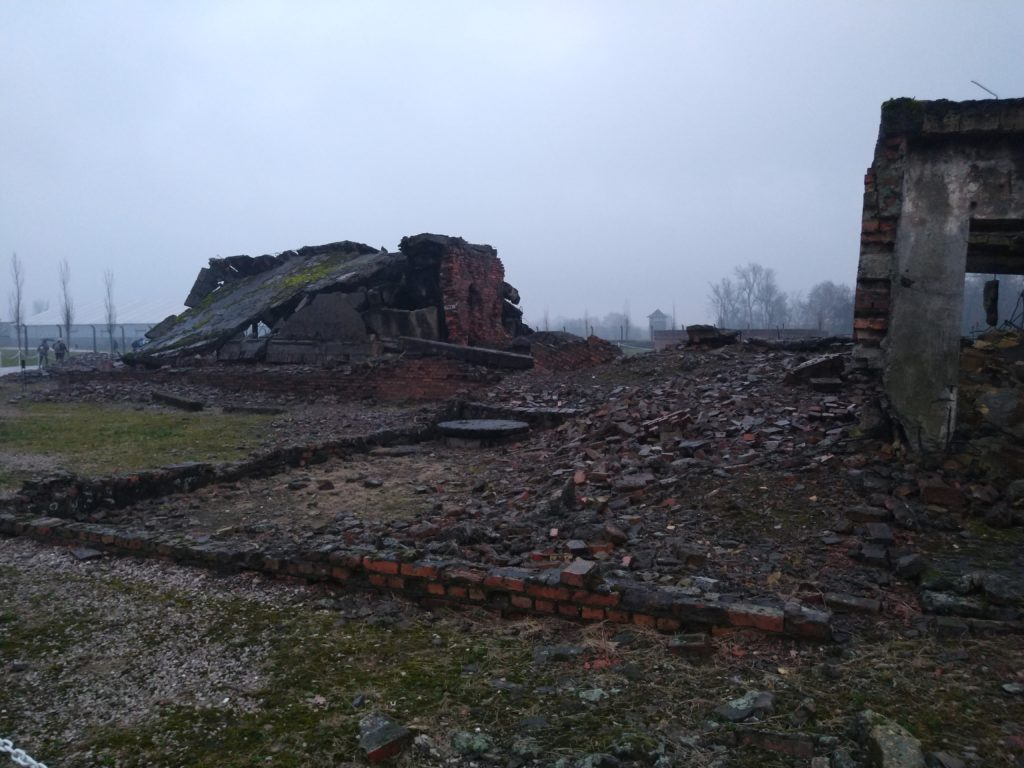 Ruins of gas chamber - Auschwitz 